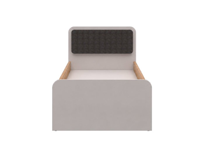 Hanah Home Cama Individual Crema y Roble